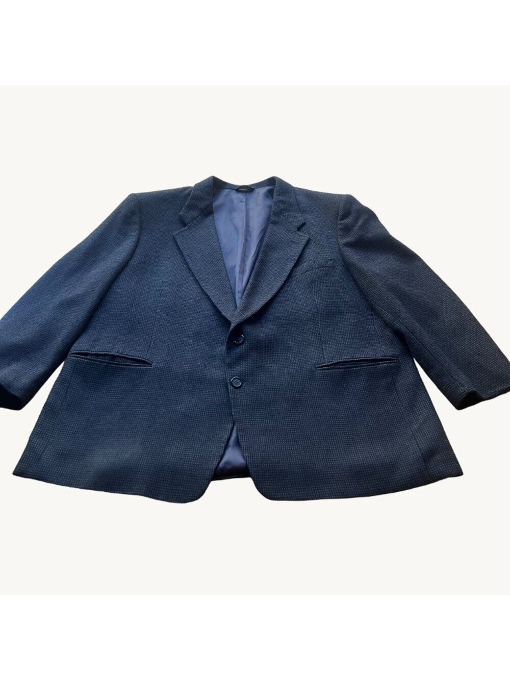 Givenchy Monsieur Mens Size XL Navy Blue Single Breasted 2 Button Blazer Jacket